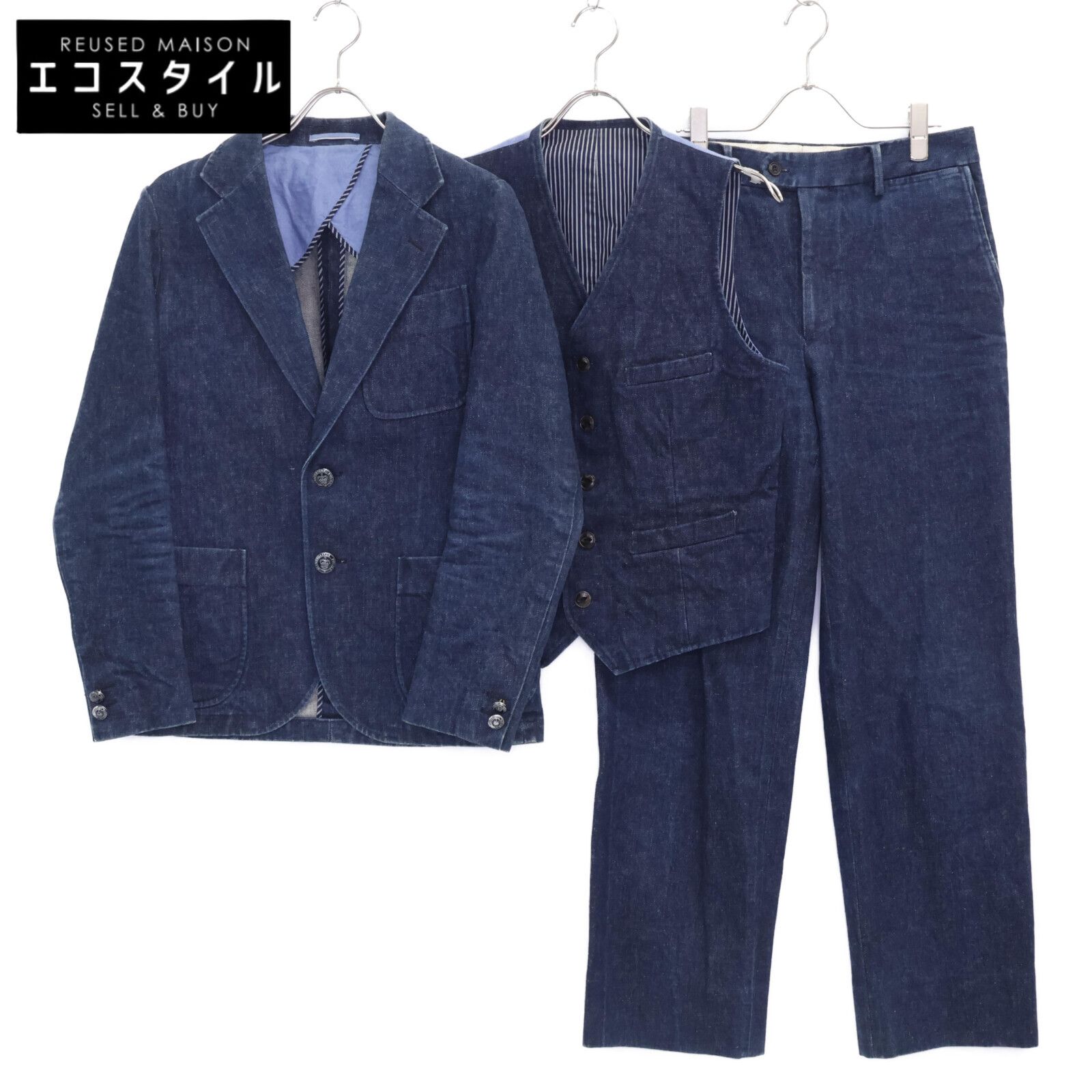 TENDERLOIN テンダーロイン ×The Stylist Japan デニムジャケット パンツ 3Pセットアップ XS