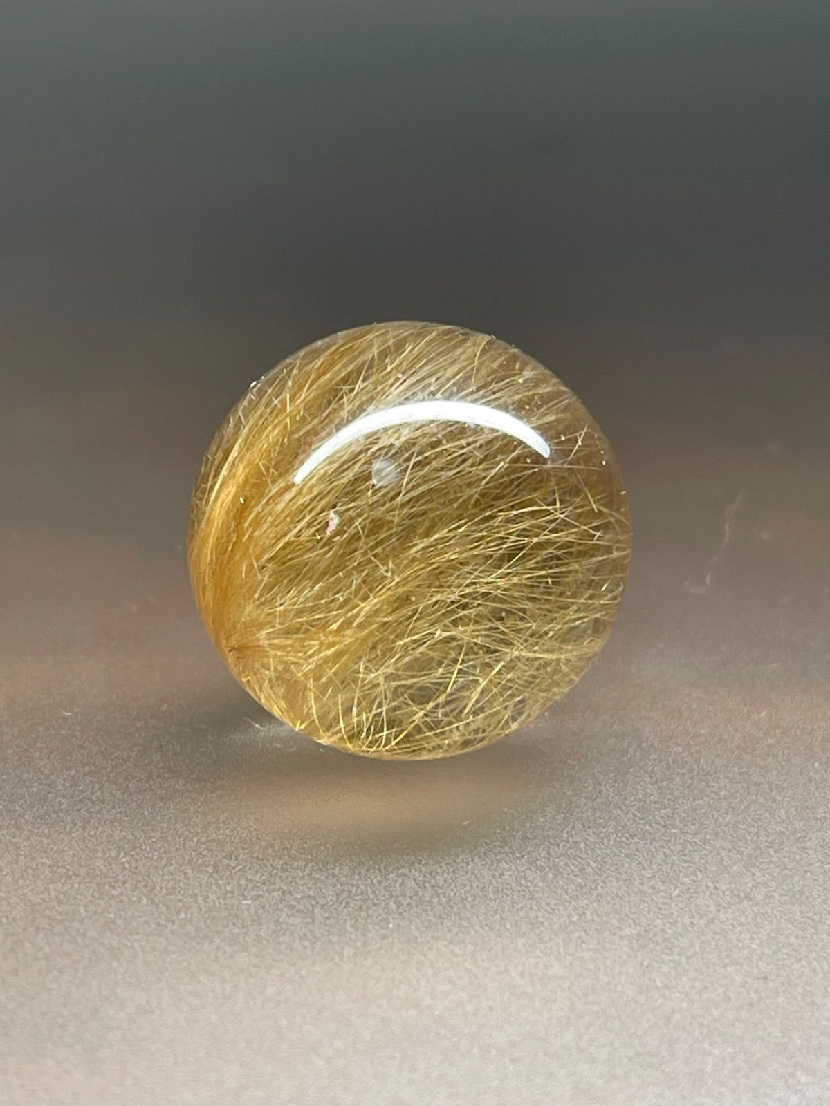 最高品質] SSS巨大 22.7㎜ タイチンルチル_スフィア 希少]タイガー