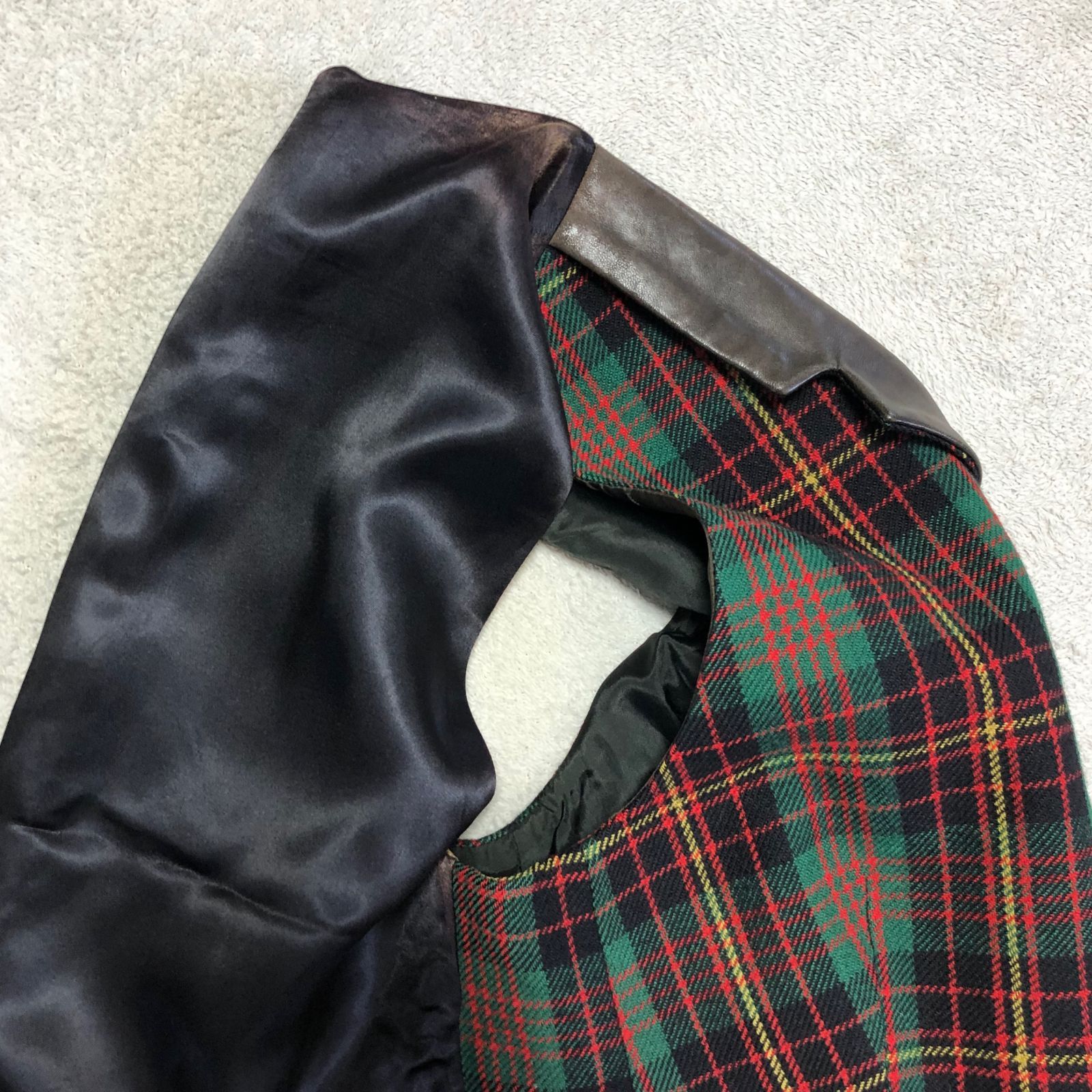 ラルフローレン 襟付きベスト ジレ ウィンドウ ペンチェック ブラウン系 グレン チェック ウールブレンド ベスト | ラルフ ローレン公式