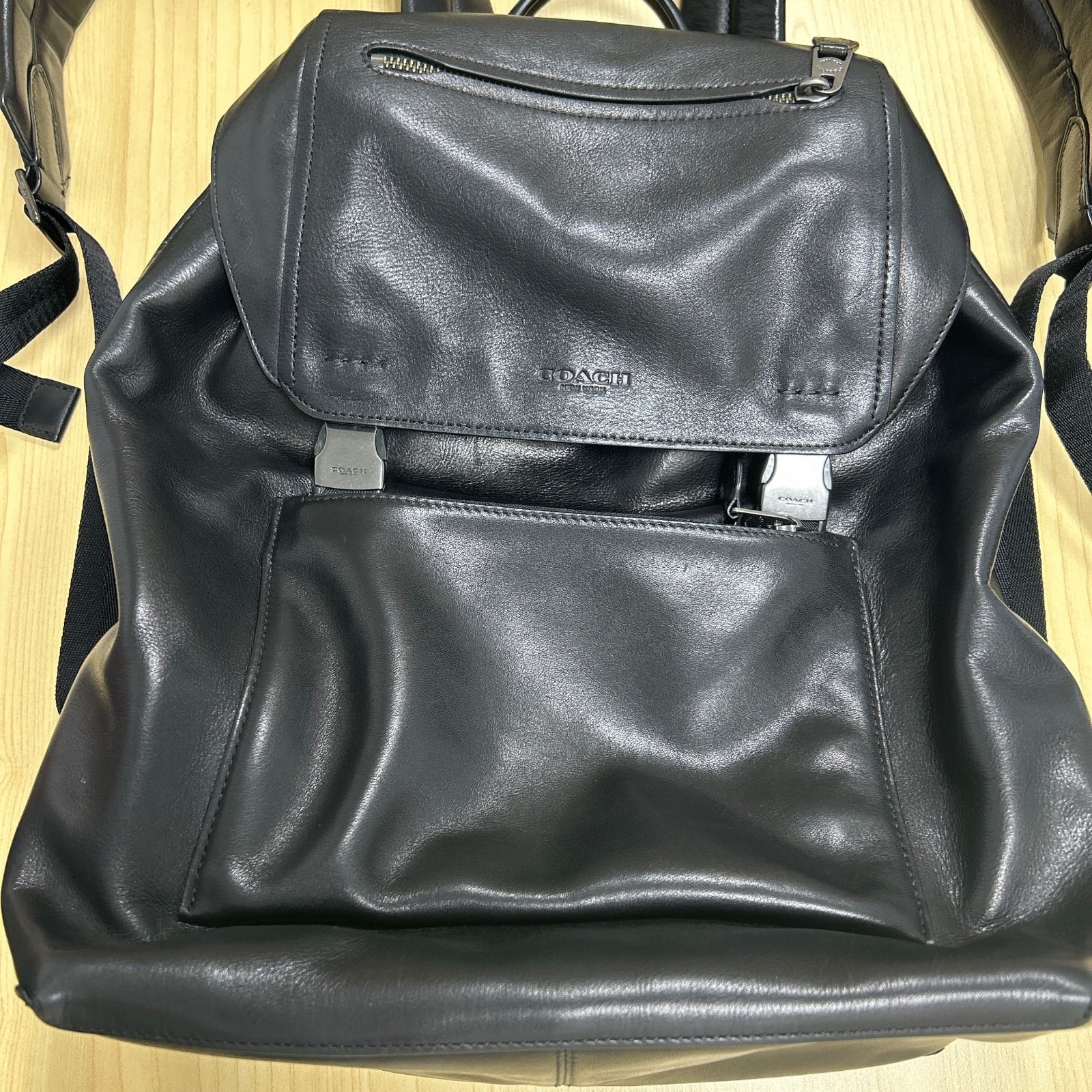 ☆美品☆ COACH コーチ マンハッタン バックパック リュック レザー 