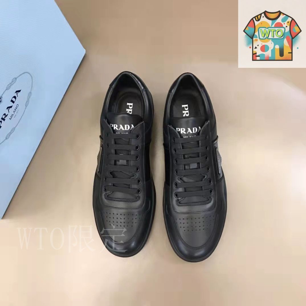 国内発送★PRADA★Nyron ＆Leather スニーカー 210.jpg