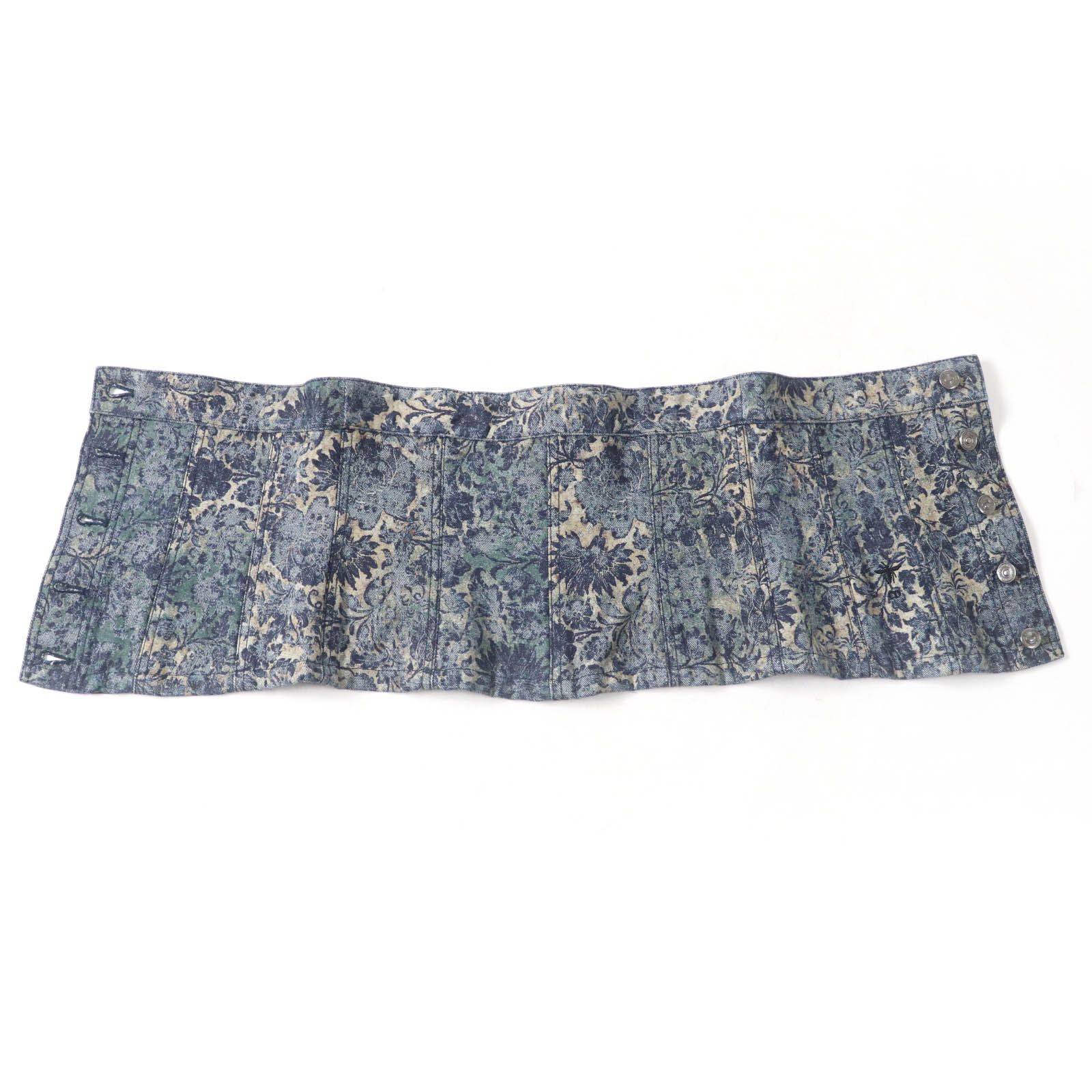 極美品☆Christian Dior クリスチャンディオール 252B23A3568 BEE刺繍 デニム ビスチェ トップス インディゴ 38 正規品 レディース 極美品☆Christian Dior クリスチャンディオール 252B23A3568
