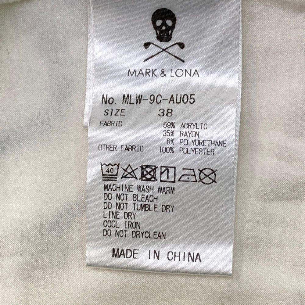 サイズ：38 MARK&amp;LONA マークアンドロナ  起毛 タートルネック 長袖Tシャツ  ホワイト系 [240101436115] ゴルフウェア レディース ストスト サイズ：38 MARK&LONA マークアンドロナ 起毛 タートルネック