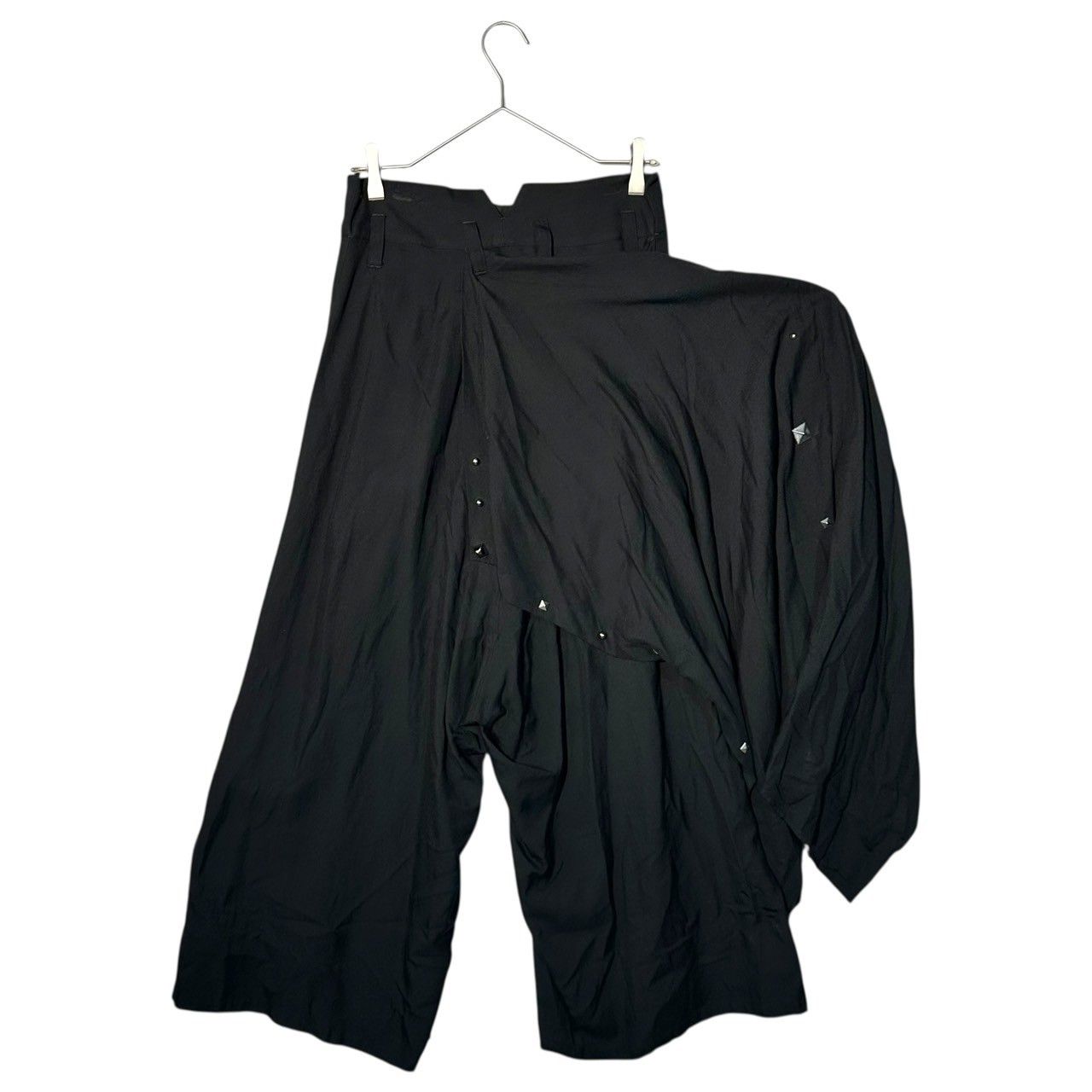 B Yohji Yamamoto(ビー ヨウジヤマモト) 17SS Studs Curly Skirt Wide