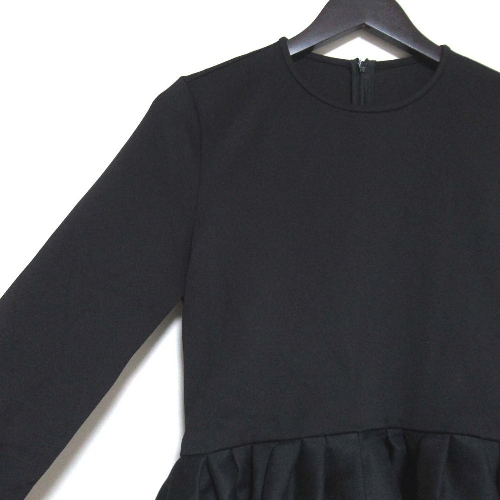 美品 25SS LE PHIL ルフィル シアーダブルクロスブラウス ペプラムヘム