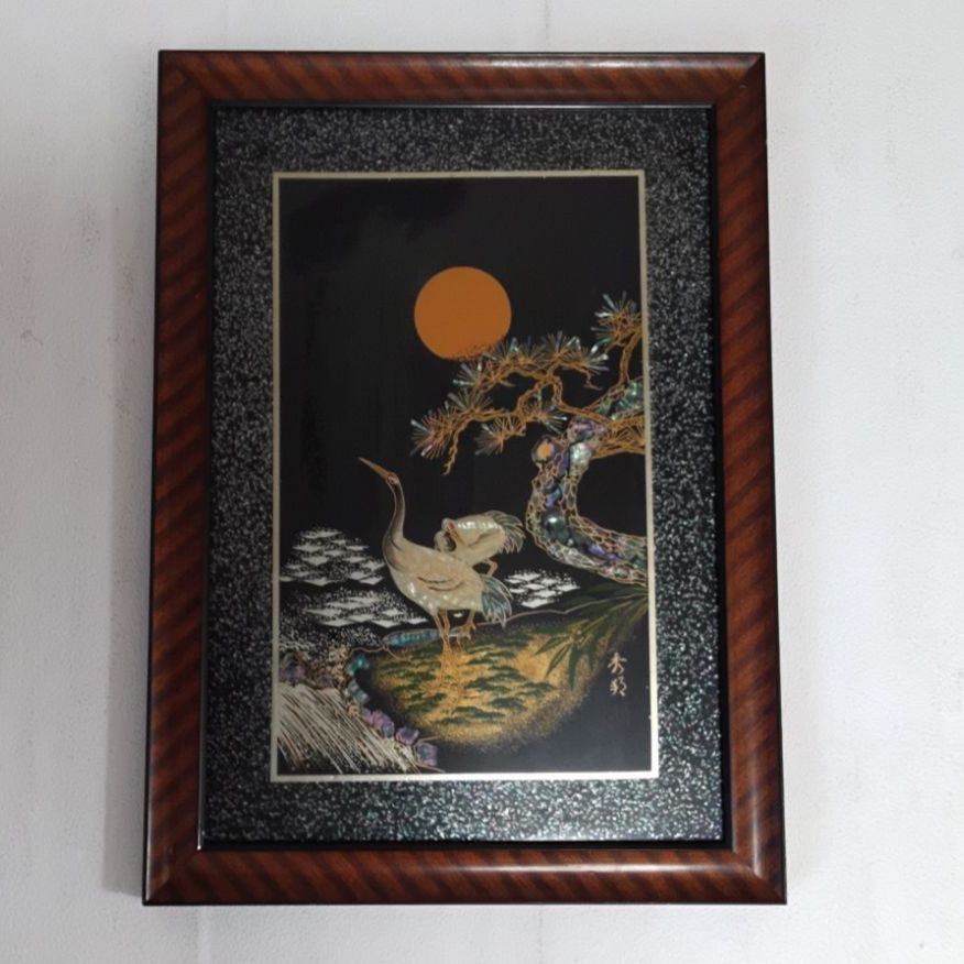 2566 □螺鈿細工□額 工芸品 伝統工芸品 地域限定送料無料‼︎