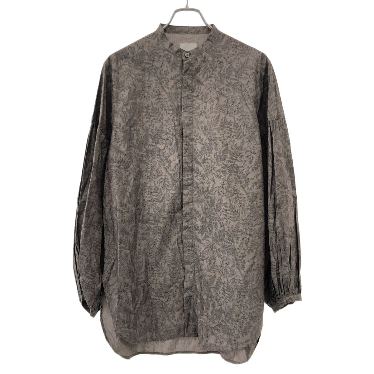 Honnete オネット PAFFED SLEEVE LONG SHIRTS Montgomery Grey