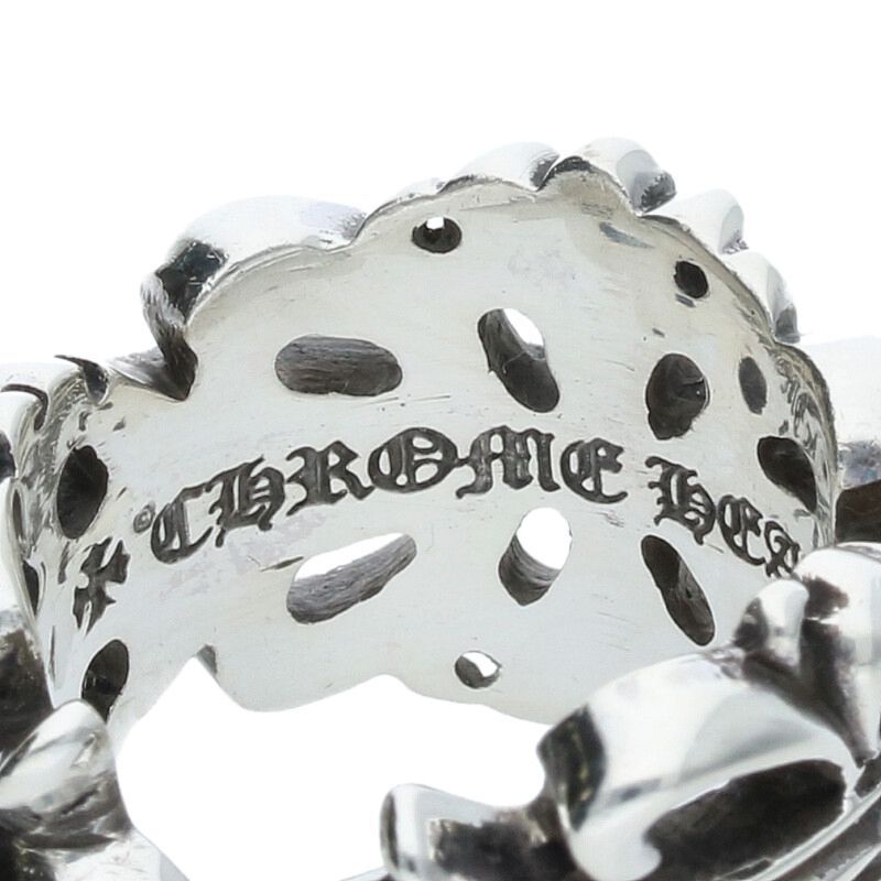 ダ*ー様 シルバー フローラルリング CHROME HEARTS 銀座店 クロムハーツ ダブルフローラル クロス
