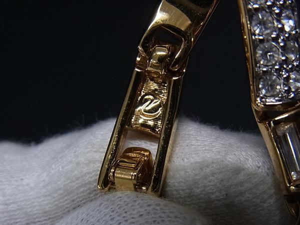 □美品□ SWAROVSKI スワロフスキー ラインストーン ブレスレット □美 