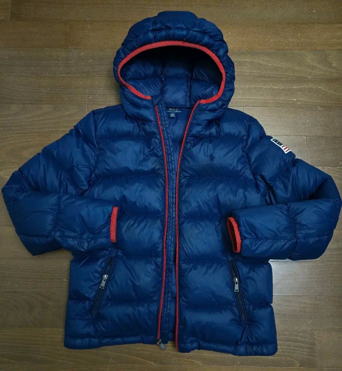 状態良好 ポロ ラルフローレンキッズ グースダウン 155
