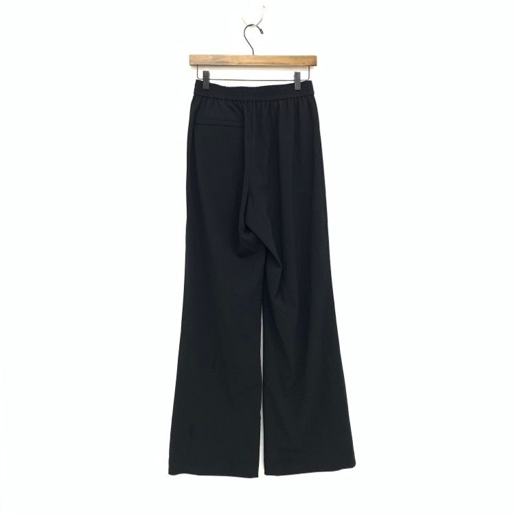 HYKE ハイク STRETCH WIDE LEG PANTS ストレッチワイドパンツ ブラック 