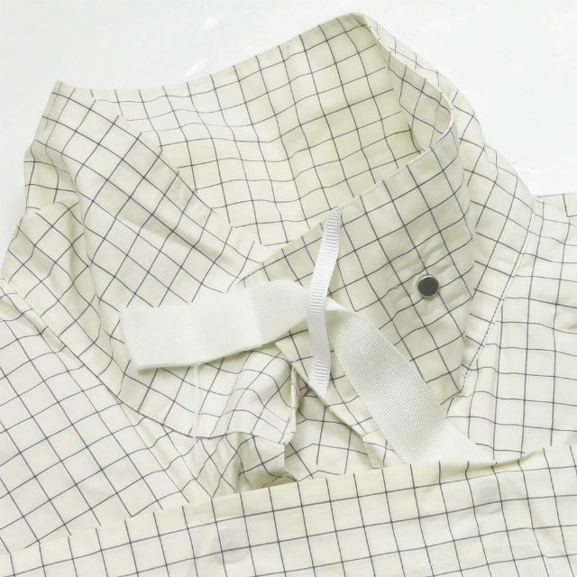 PORTVEL ポートヴェル 20SS 日本製 PULLOVER SHIRT シャーリングチェックロングプルオーバーシャツ 510306 3 ベージュ 長袖 ドローストリング トップス【中古】【PORTVEL】 PORTVEL ポートヴェル 20SS 日本製 PULLOVER SHIRT シャーリング