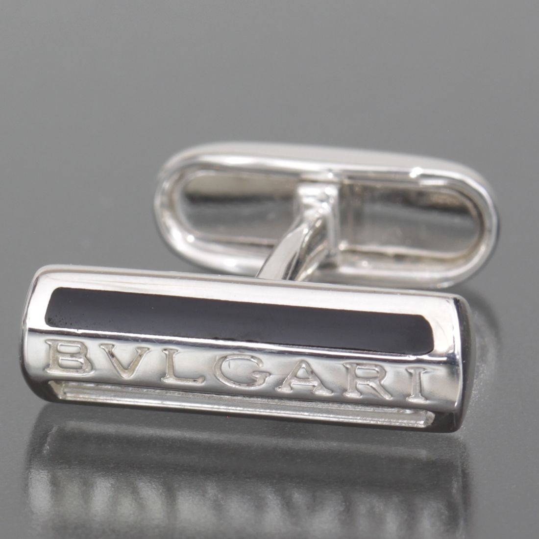 美品 BVLGARI ブルガリ カフスボタン シルバー SV925 Ag925 中古