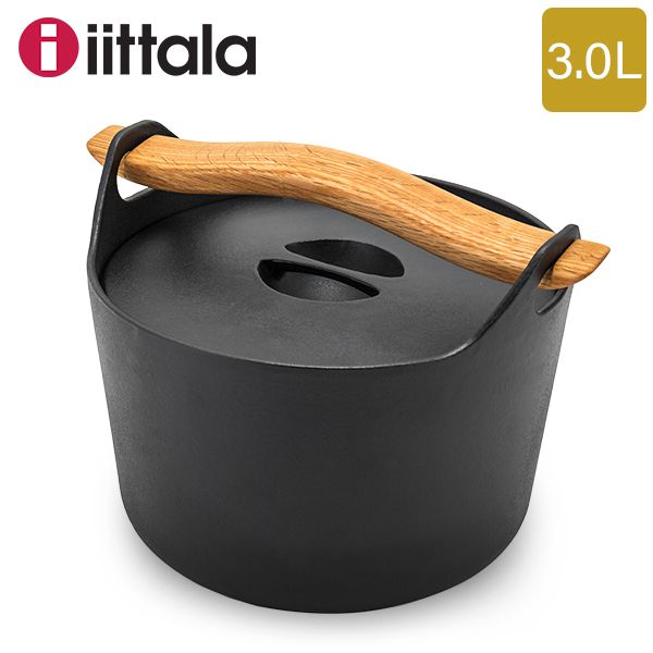 イッタラ IITTALA 鍋 サルパネヴァ Sarpaneva キャセロール 北欧 ブランド 鉄鍋 インテリア キッチン用品 IH対応 ホーロー おしゃれ 1010774 | 7037293000304 Casserol ITT-0110-000