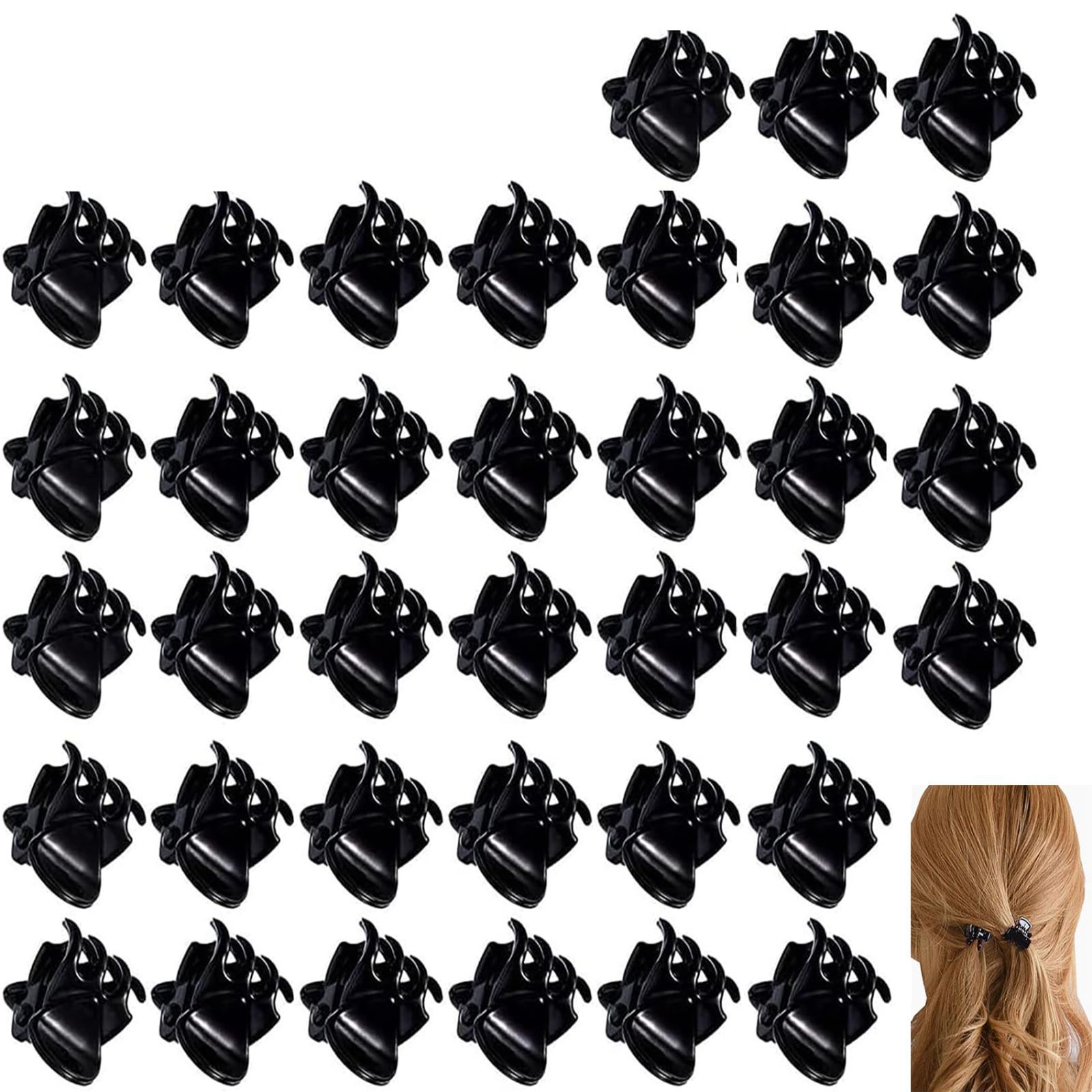 バンズクリップ　バンス　ヘアクリップ　　セット　新品　ヘアアクセサリー　ヘアピン Amazon.co.jp: バンスクリップ ヘアクリップ 8点セット 2種類