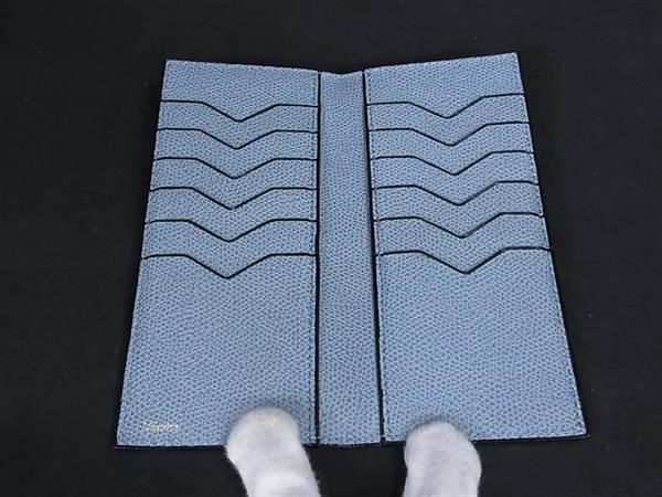 Valextra ライトブルー レザーカードケース Valextra ヴァレクストラ