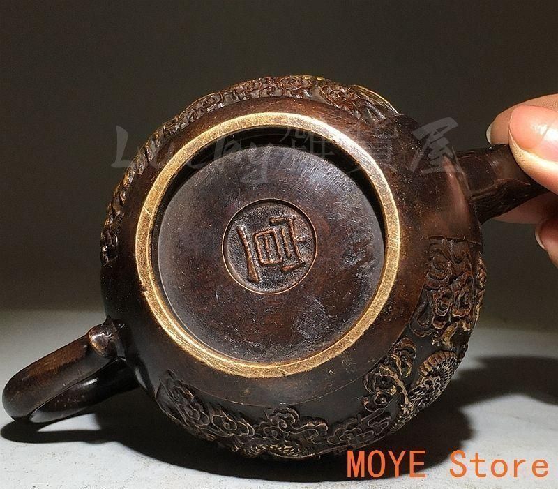 十二支龍頭茶壺 龍鳳壺 銅壺徳利 茶道具 煎茶器 装飾品 工芸品 美術品 置物 龍鳳徳利 急須 煎茶道具 工芸品 美術品 置物 十二支龍頭茶壺