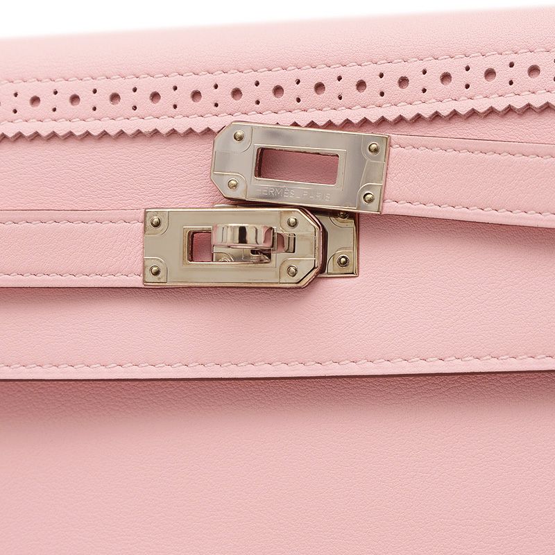 エルメス ケリーウォレット ギリース 長財布 スイフト ローズサクラ  