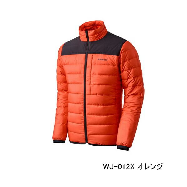 ≪ 25年9月新商品 ≫ シマノ テックダウン ジャケット WJ-012X オレンジ Lサイズ