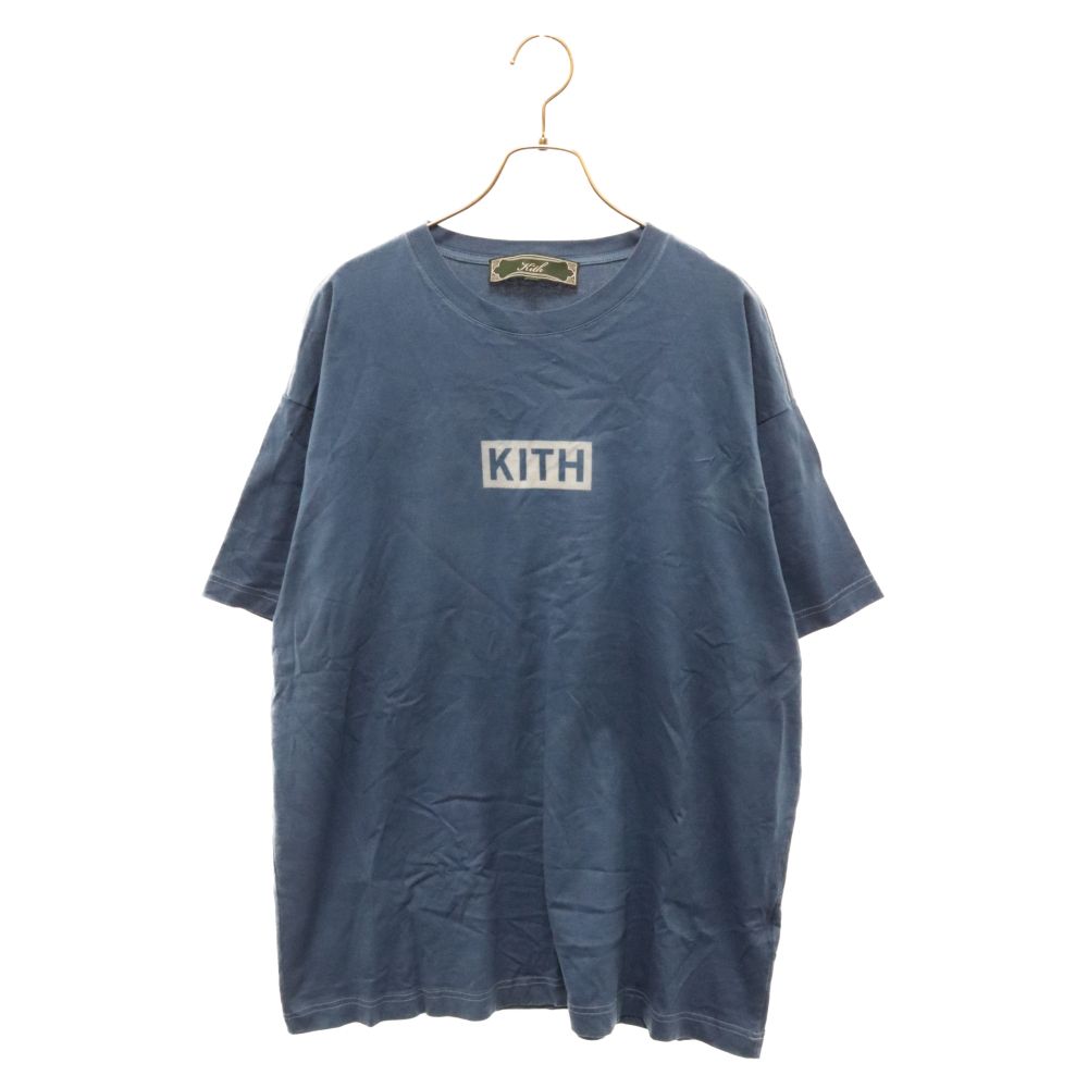 KITH (キス) BUAISOU Aizome Vintage Tee 藍染 ボックスロゴ 半袖Tシャツ ネイビー - メルカリ