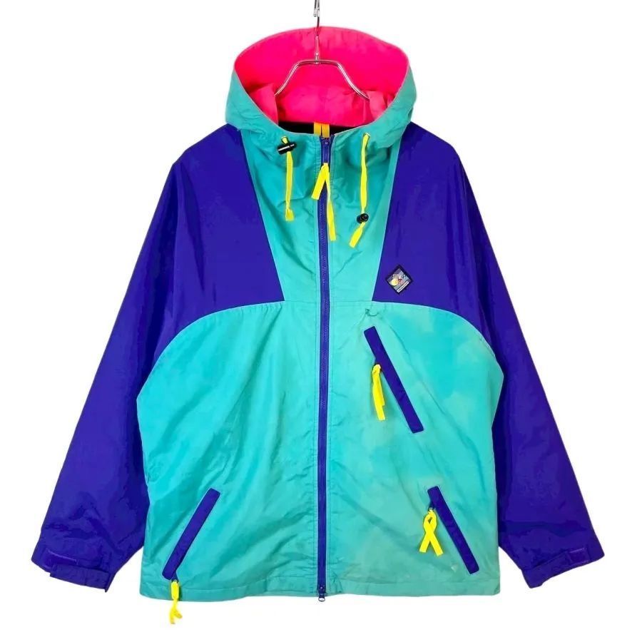 80's woolrich ナイロンジャケット 80年代 80s ウールリッチ ベージュ マルチカラー | ビンテージ