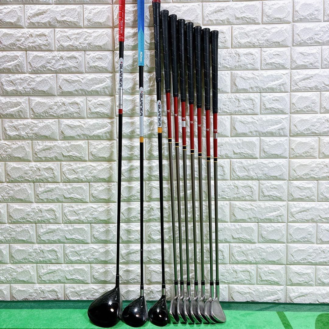 TaylorMade Burner メンズゴルフクラブセット 10本 初心者 TaylorMade メンズゴルフクラブセット バーナー 10本 初心者 中級者