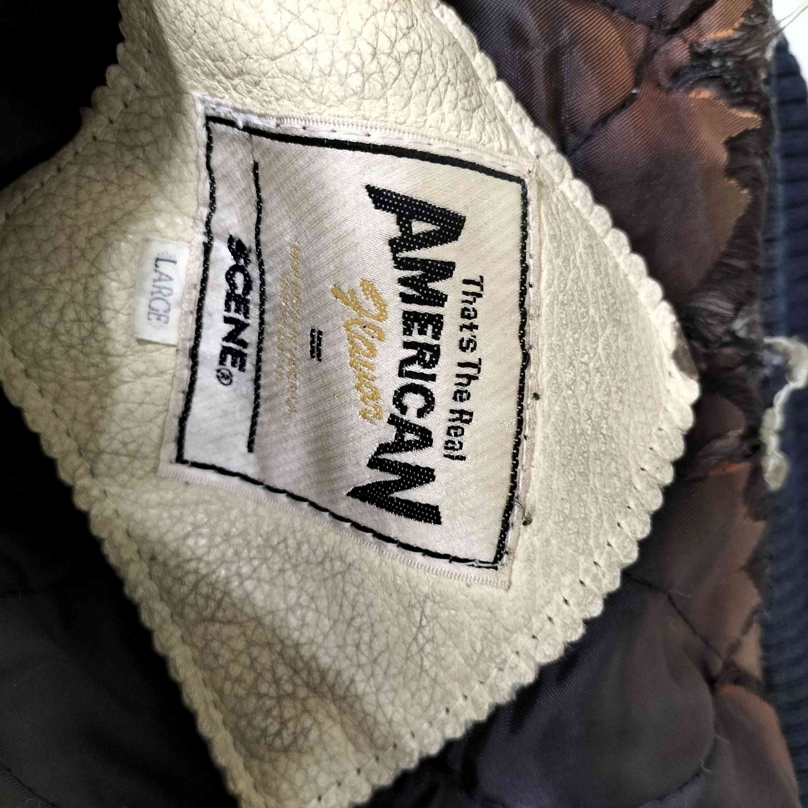 シーン SCENE 90S AMERICAN Hauan Champs S ロゴ ワッペン アーム