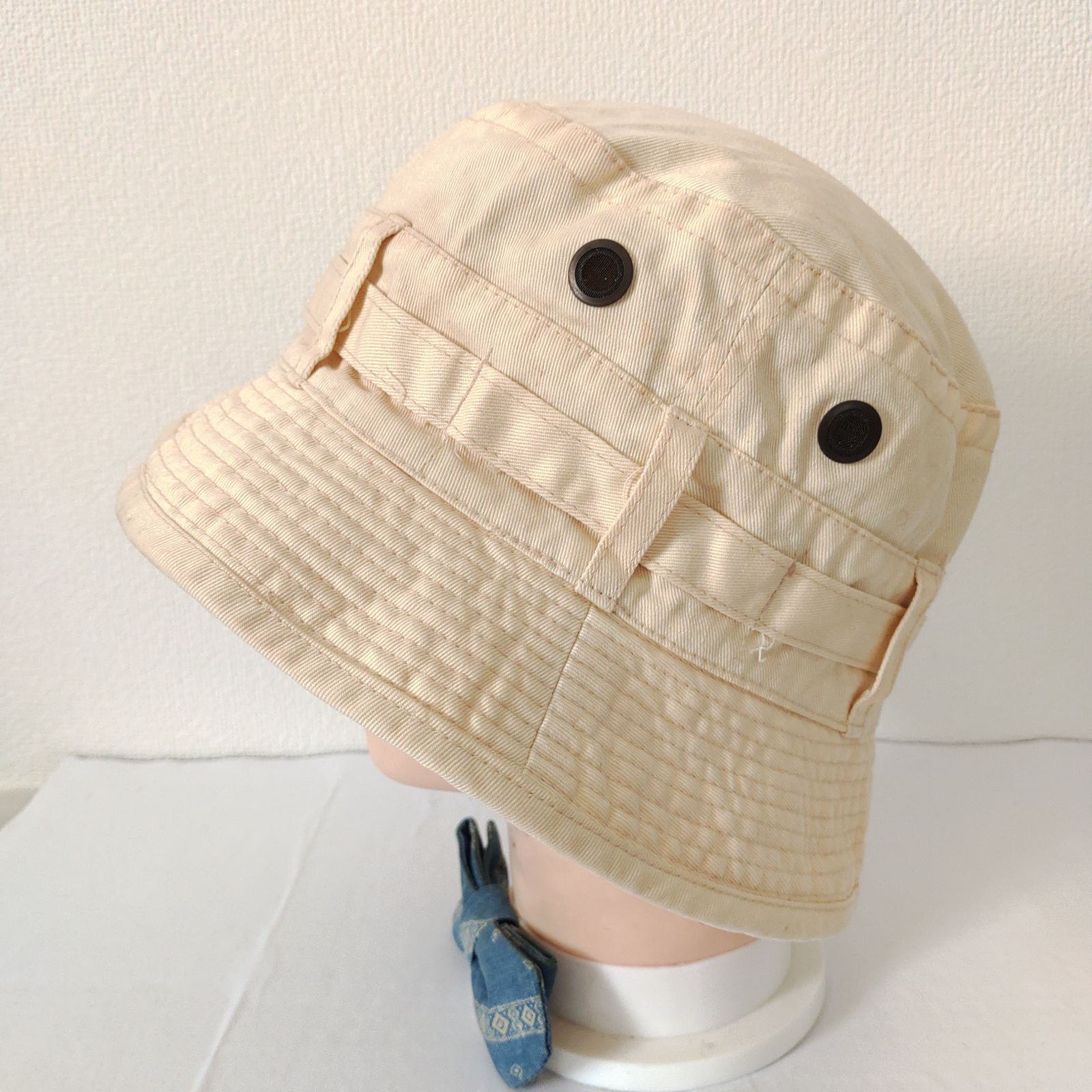 w^)b safari hat サファリハット 帽子 80s 90s ヴィンテージ 綿