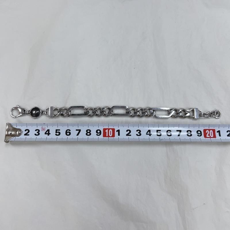 美品【DIESEL】 ディーゼル ブレスレット DX135100DJW ロゴ DX1351 ジュエリー ブレスレット｜シルバー｜ウィメンズ｜DIESEL