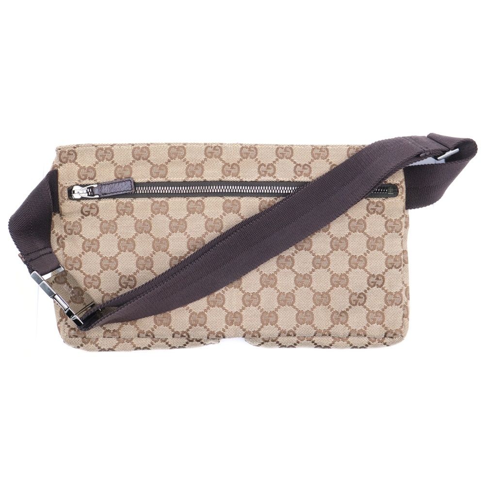 GUCCI グッチ GGキャンバス ボディバッグ 美品✨】グッチ GGキャンバス ウエストポーチ ボディバッグ