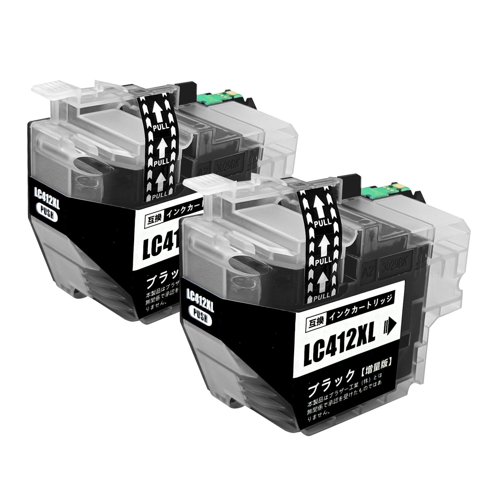 インクカートリッジ LC412XLBK 純正品大容量・4個セット】ブラザー純正