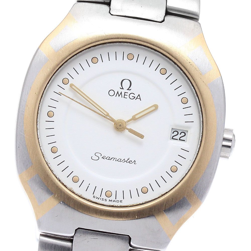 オメガ OMEGA シーマスター ポラリス デイト クォーツ メンズ_886383