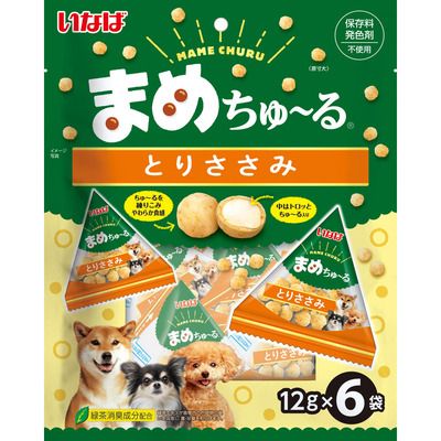 同梱不可 24個セット いなばペットフード まめちゅーる とりささみ 12g×6P