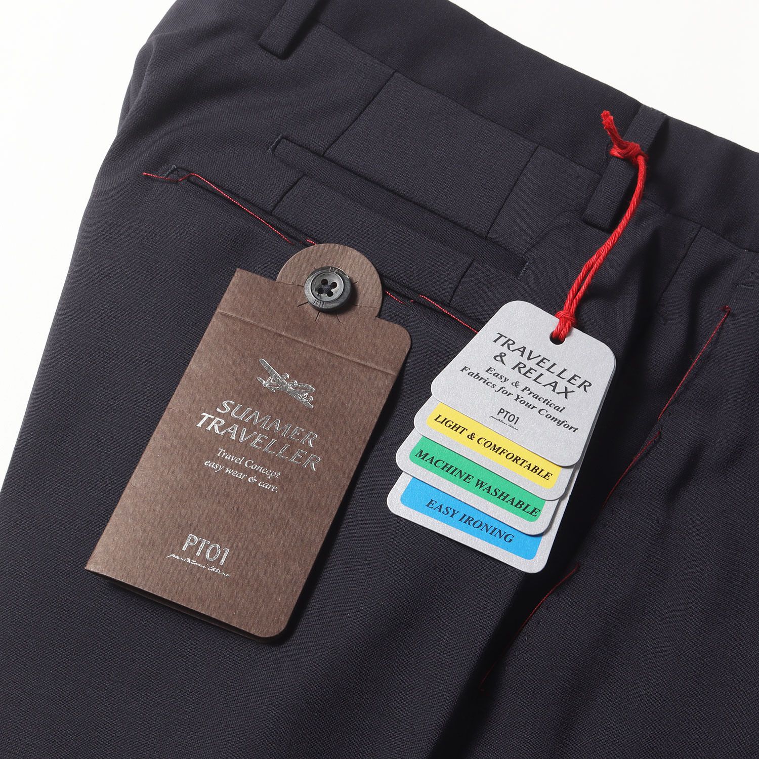 【美品】PT01 EVO FIT テーパード スラックス　super100's PT01 EVO FIT テーパード スラックス super100's