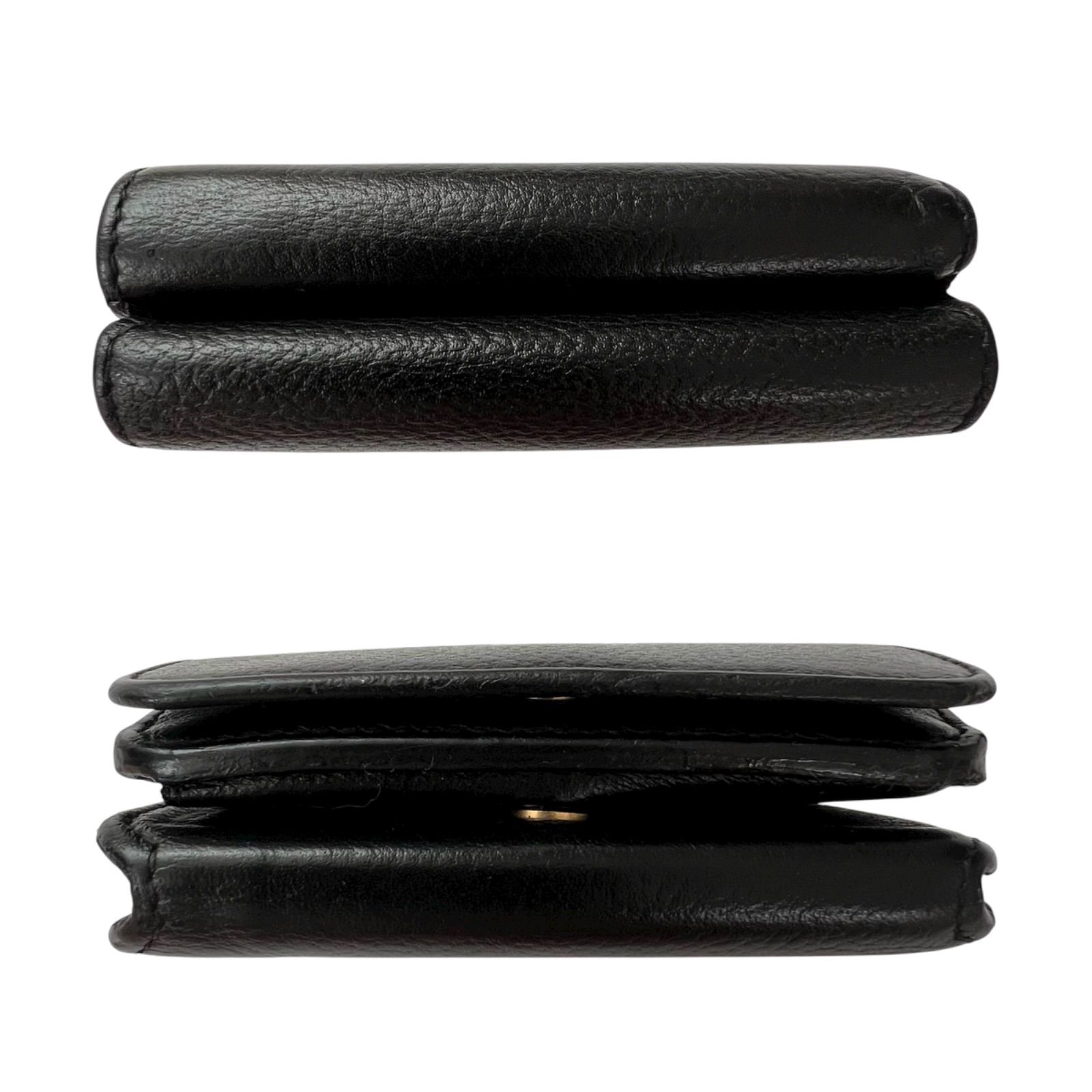 BALENCIAGA コンパクトレザーウォレット 三つ折り財布 ブラック 楽天