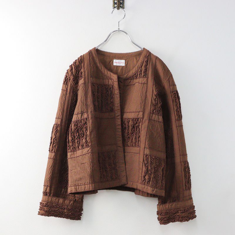 カネコイサオ フード ピコフリル リボン パッチワーク ピンタック ワンピース カネコイサオ フード ピコフリル リボン パッチワーク ピンタック