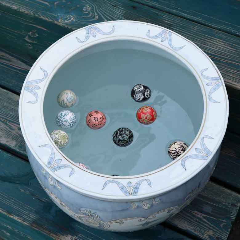 水鉢 大型 芭蕉 13号 睡蓮鉢 火鉢 水連鉢 和モダン ビオトープ - メルカリ