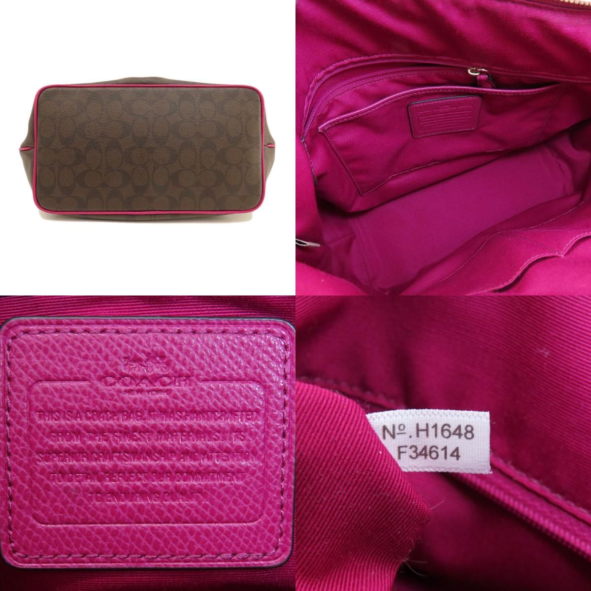 COACH コーチ F34614 シグネチャー 2WAY トートバッグ レザー 