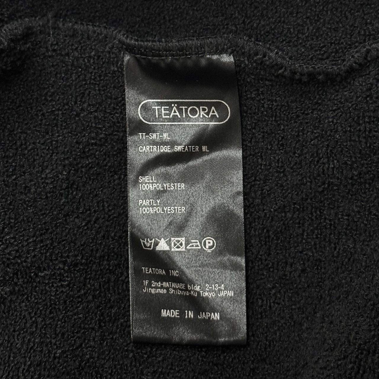 参考上代26400円 TEATORA CARTRIDGE SWEATER WL クルーネック 