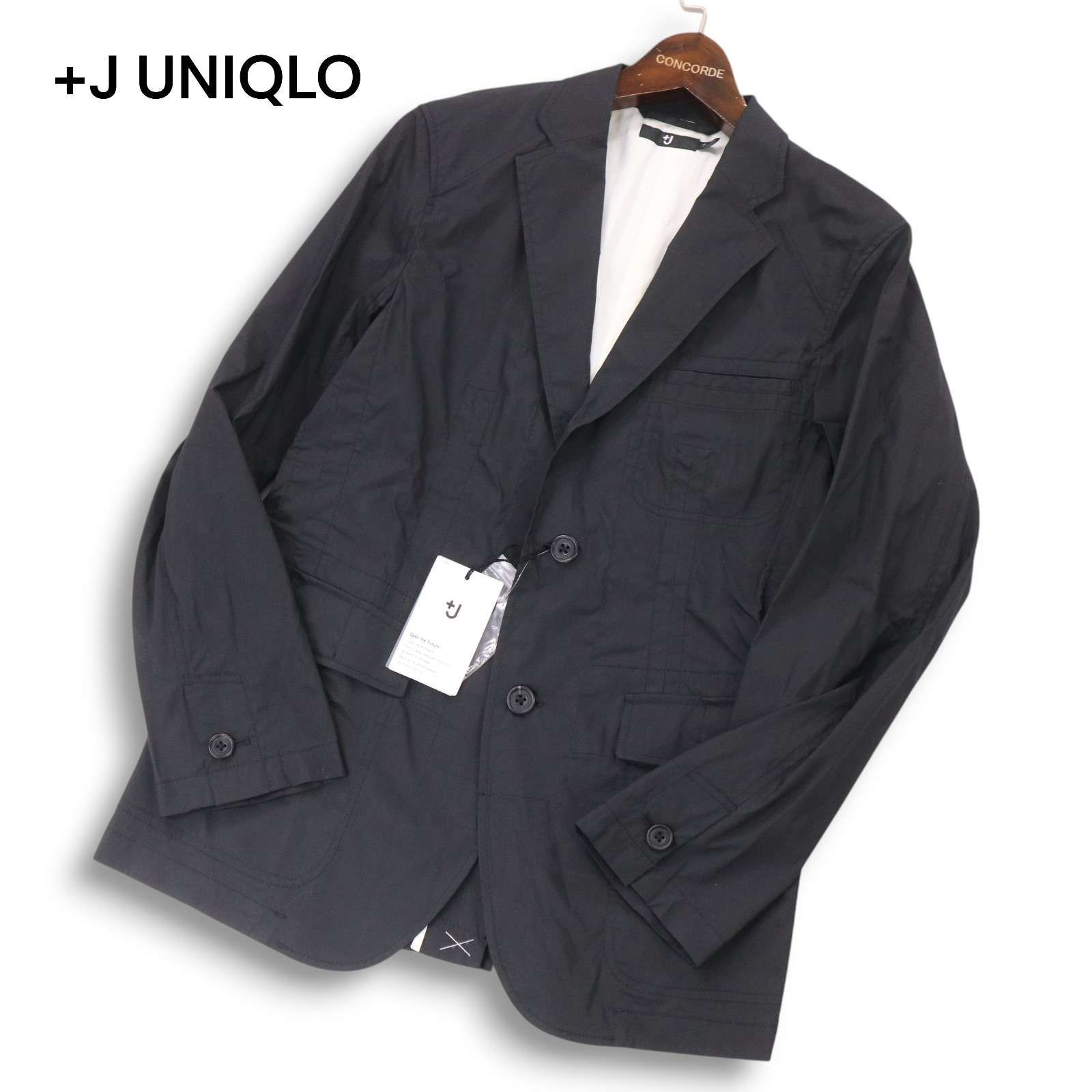 +J テーラードジャケット ブラック ユニクロ ジルサンダー 黒 新品 未使用】 +J UNIQLO ユニクロ × ジルサンダー 春夏☆ ライト
