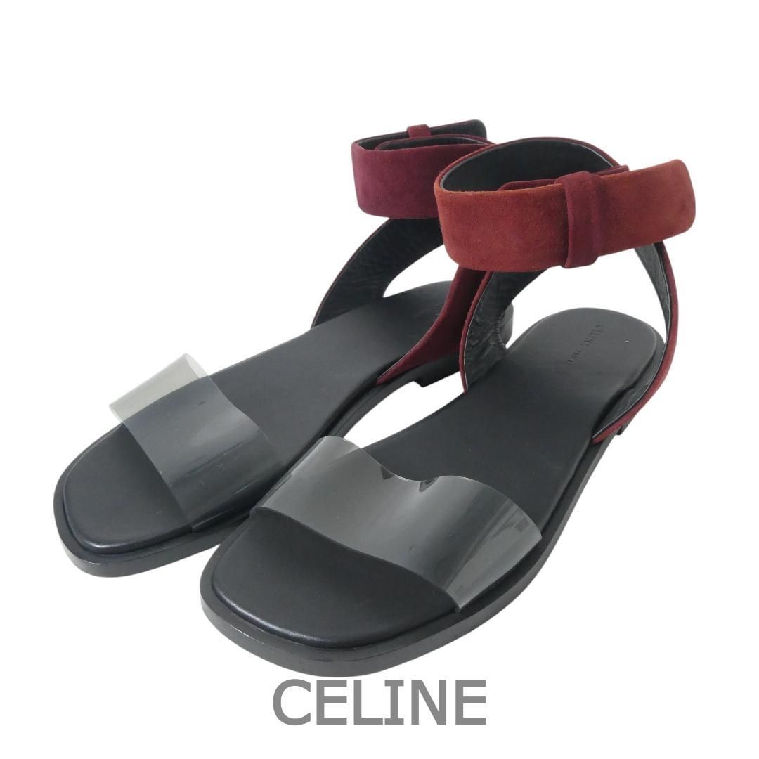 CELINE セリーヌ サイズ36 約23㎝ フィービー期 スエード ストラップ