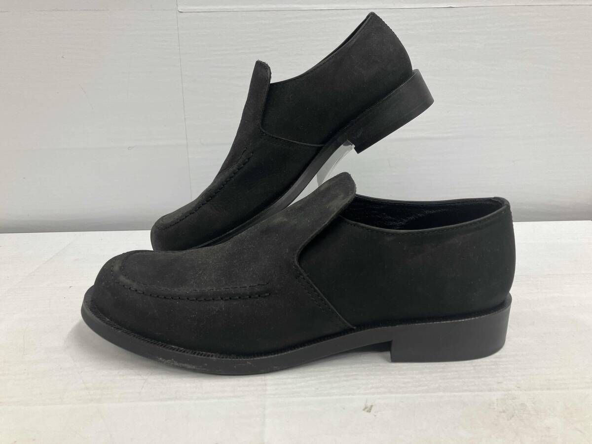 本体のみ Y’s YOHJI YAMAMOTO ワイズ ヨウジヤマモト YY-A29-703 レザースリッポン ブラック 25.0cm程度 日本製 ユニセックス