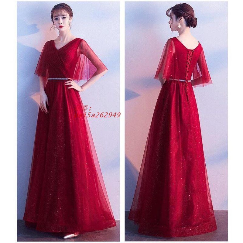 カラードレス ウエディングドレス ロングドレス パーティードレス 10代 20代 ワンピース 二次会披露宴 お呼ばれ おしゃれ 30代40代 成人式 卒業式 食事会 pai5a262949