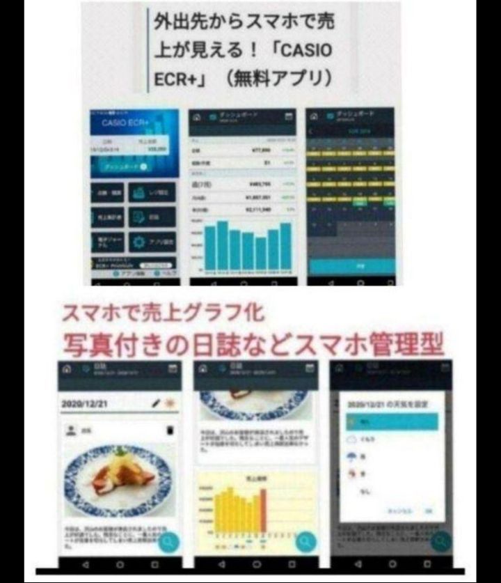 カシオレジスター SR-S200 最新機種 スマホ設定売上管理 700700 MARWIL-DEMENAGEMENTS_CH