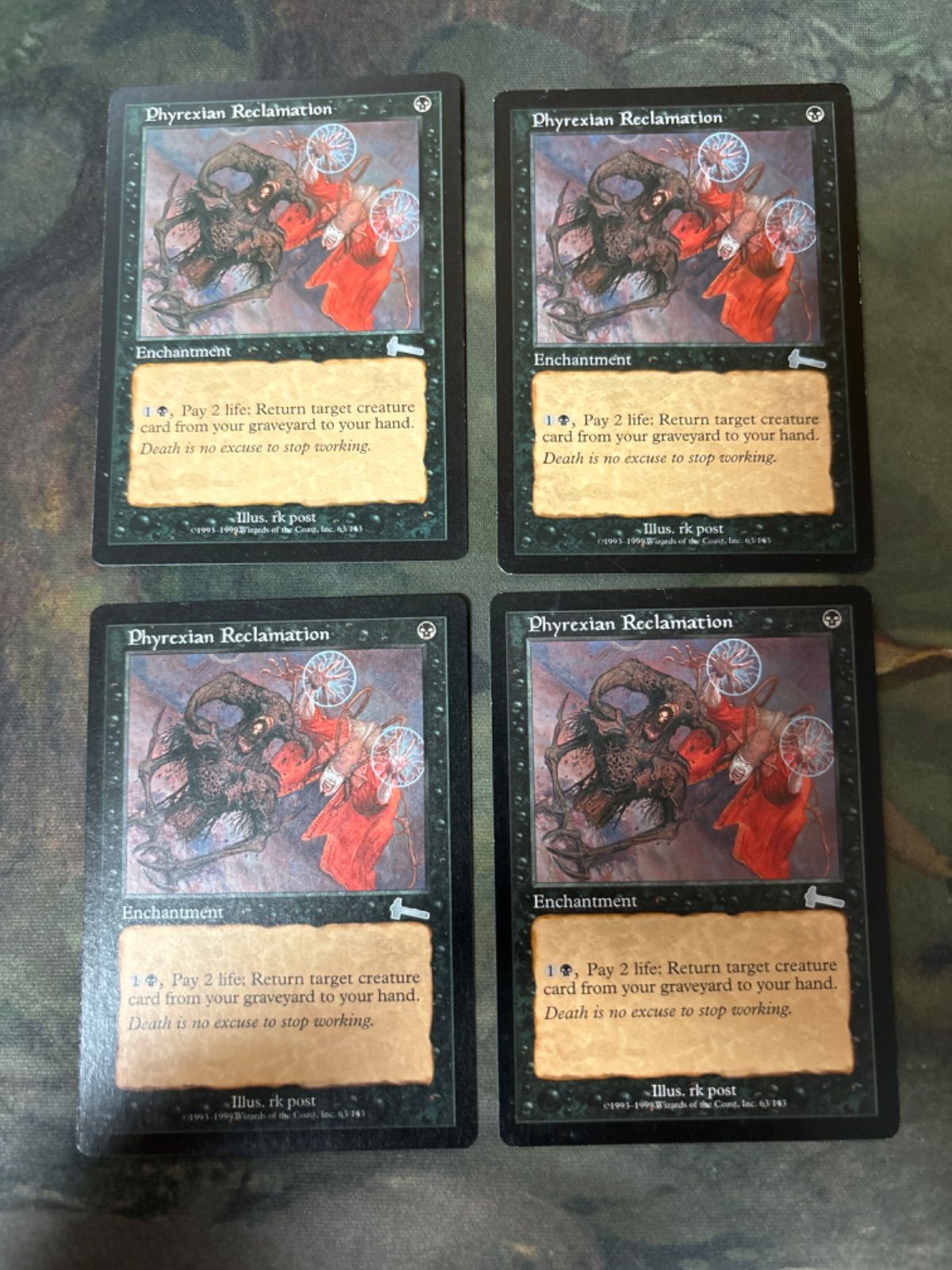 nv1 4 ファイレクシア流再利用/Phyrexian Reclamation 4枚 ULG