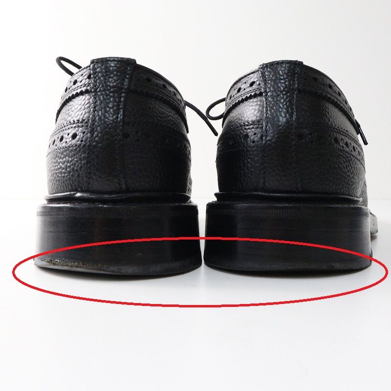 トリッカーズ Trickers M5164 ウイングチップシューズ 7.5＼ブラック