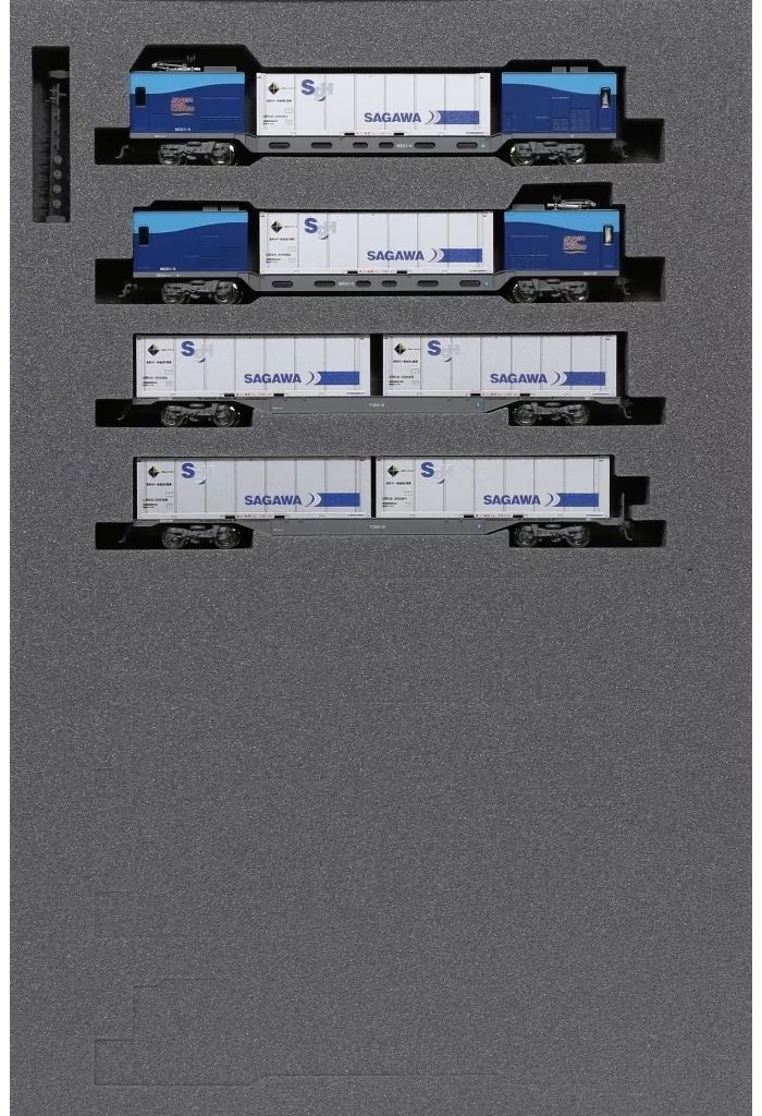 【新品】鉄道模型 1/150 M250系 スーパーレールカーゴ(U50Aコンテナ積載) 増結セットA(4両) [10-1722]