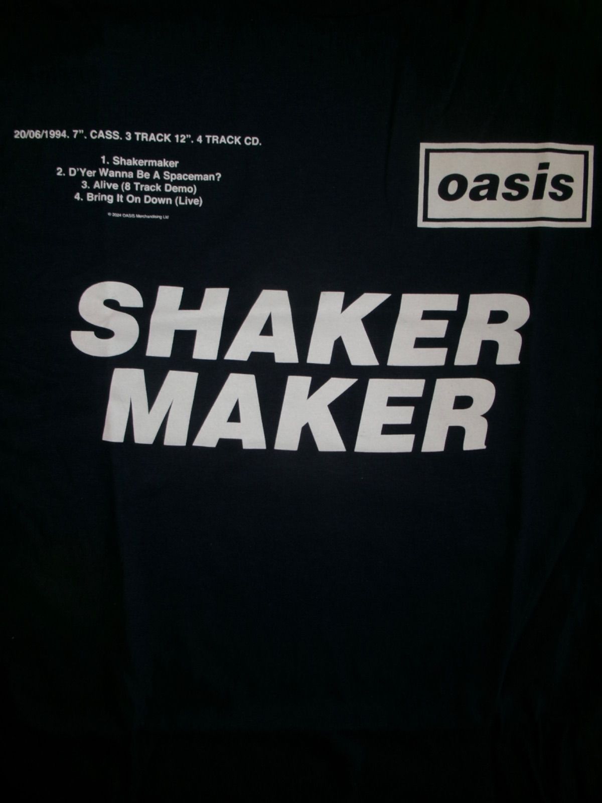 OASIS SHAKER MAKER オフィシャル バンドTシャツ ユニフォーム M 