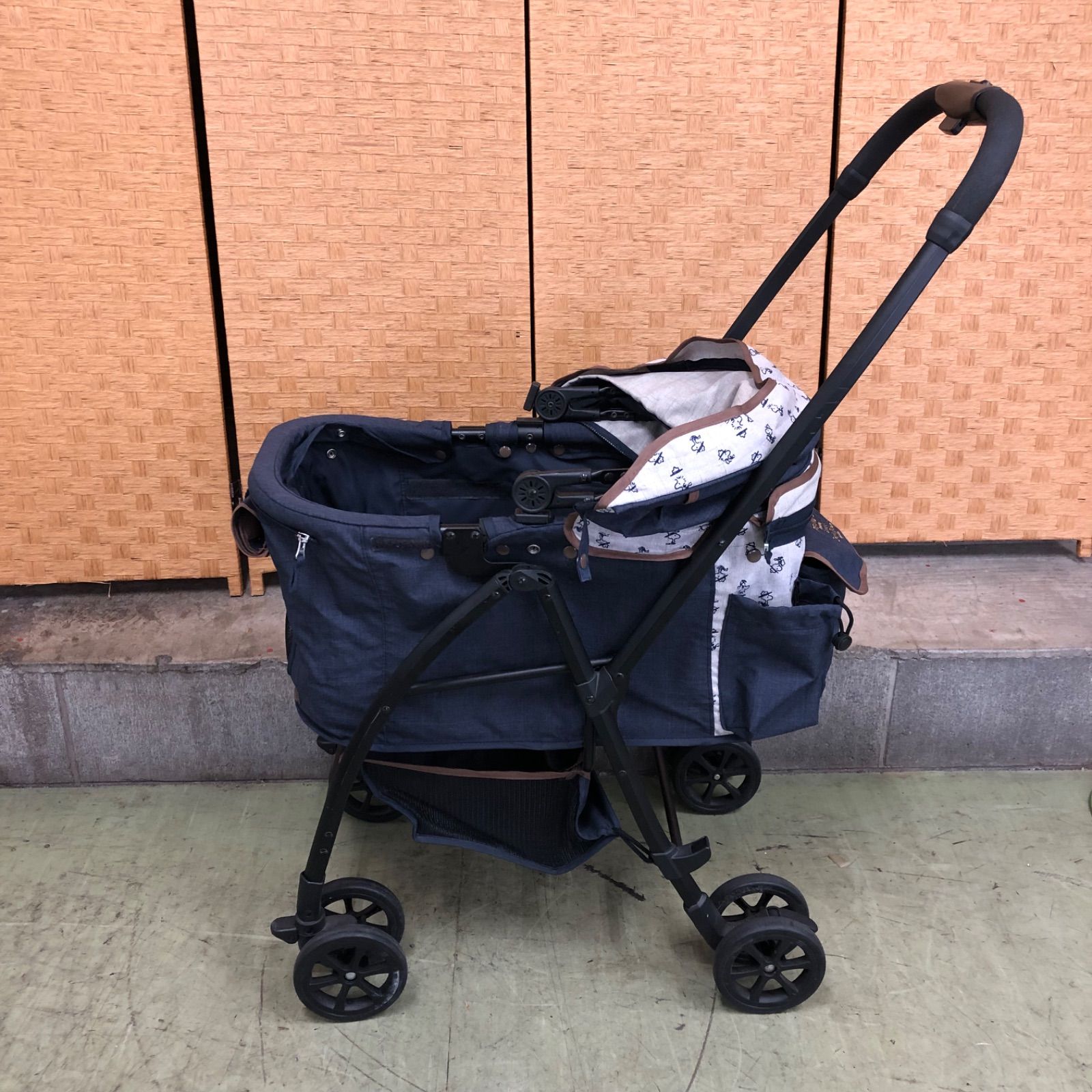 げ交渉 ペットパラダイス スヌーピー ペットカート ペットバギー 3WAYハンドフルカート