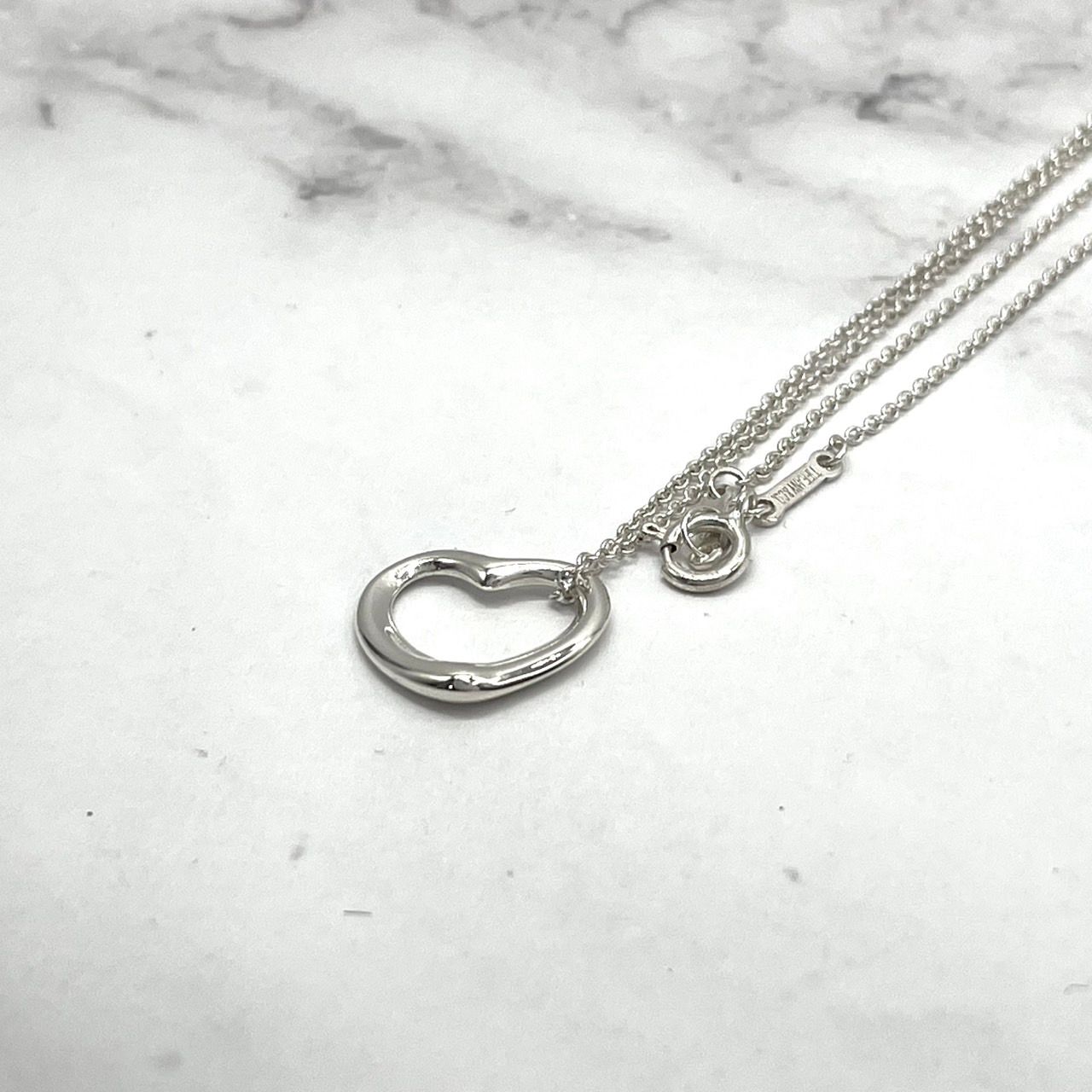 美品 TIFFANY & Co. ティファニー ネックレス オープンハート